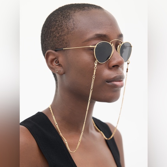 $755 Gucci Unisex GG1034S 48mm Sunglasses with Chain - Picture 1 of 8